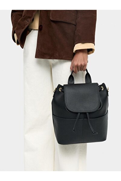 PARFOIS Dokulu ve Kapaklı Sırt Çantası