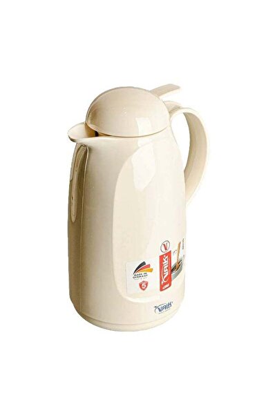 Valk ترمس زجاجي مزدوج الجدار مانع للتسرب ذو فوهة واسعة مع غطاء ضغط، سعة 1 لتر...