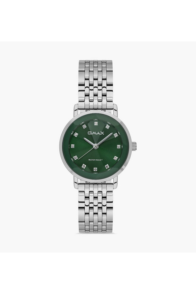 Omax Silver Analog Stainless Steel Strap Watch