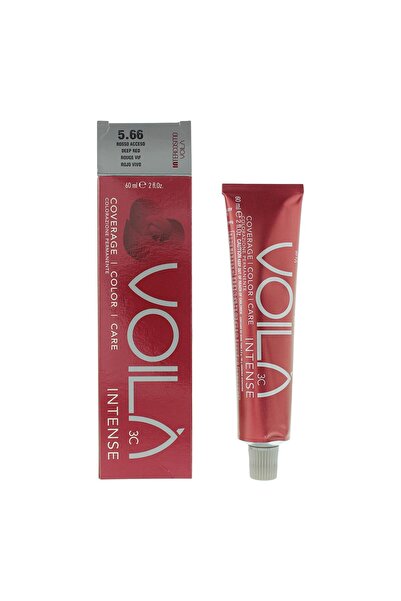 Intercosmo Intercosmo, Voila 3C Intense, Μόνιμη Βαφή Μαλλιών, 5.66 Βαθύ Κόκκι...