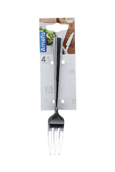 Amefa 4-Piece Moderno 18/10 Stainless Steel Dishwasher Safe Cake Fork