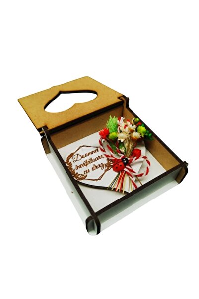 OEM Martisor personalizat pentru Doamna Invatatoare, magnet inima din lemn de...