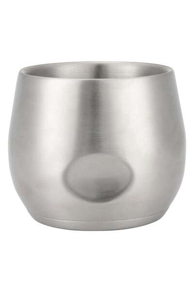 AL SANIDI Stainless Steel Tea And Coffee Mug, For Trips And Travel, Silver, C...