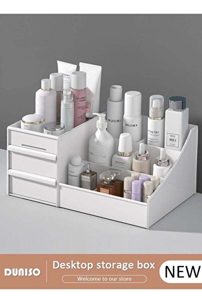 DOMEET Makeup Organizer, Cosmetic Desk Storage Box with Drawers Skincare Orga...