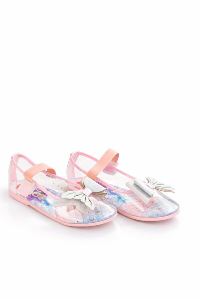 minibonito حذاء باليه شفاف للفتيات مع إكسسوارات على شكل فراشة