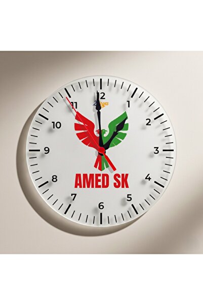 ZERYA Ceas de perete cu motiv Amedspor - Ceas sport Amed