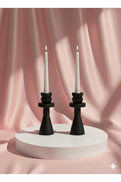 BHR Modern İkili şamdan |şamdan | mumluk | dekor | el yapımı | dekoratif