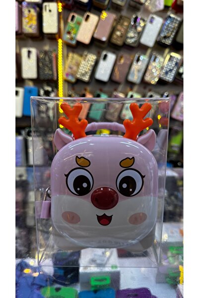 KUMBARAM Sevimli Pembe Geyikli Kilitli Çocuk Kumbara - Para Biriktirme Arkada...