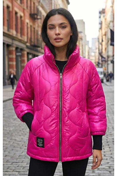 Volupta Women's spring jacket with knitted sleeves