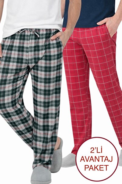 ByDon ERKEK TEK ALT ÇİFT CEPLİ KORDONLU 2'Lİ PAKET (beli lastikli rahat kesim...