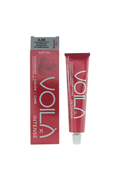 Intercosmo Intercosmo, Voila 3C Intense, Μόνιμη Βαφή Μαλλιών, 3.65 Σκούρο Bea...
