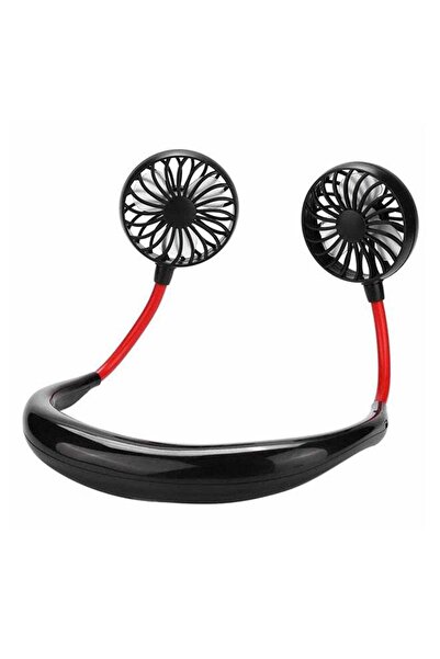 Generic Mini USB Neck Fan FS024 Black/Red