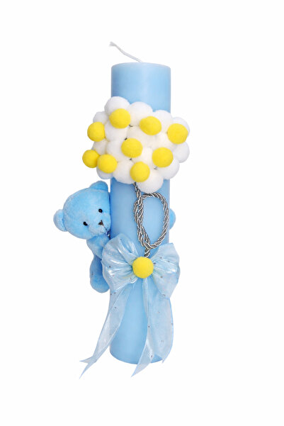 Dany Kids Fashion Baptism candle with teddy bear model 10