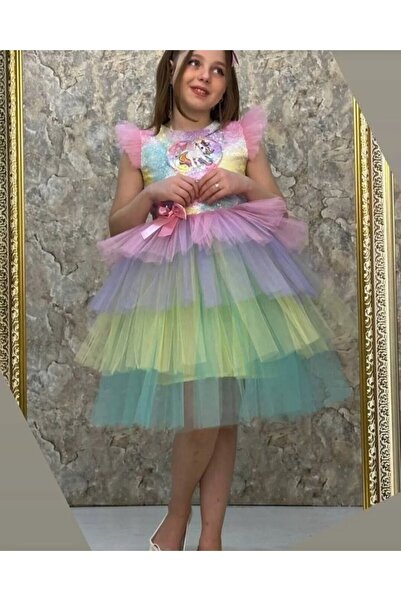 Pumpido Unicorn princess tulle dress