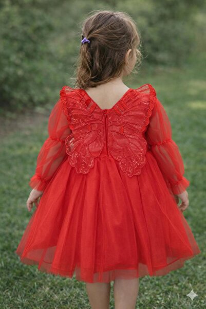 BİLGEN Style Rochie de petrecere pentru fete cu aripi de înger, pentru ocazii...