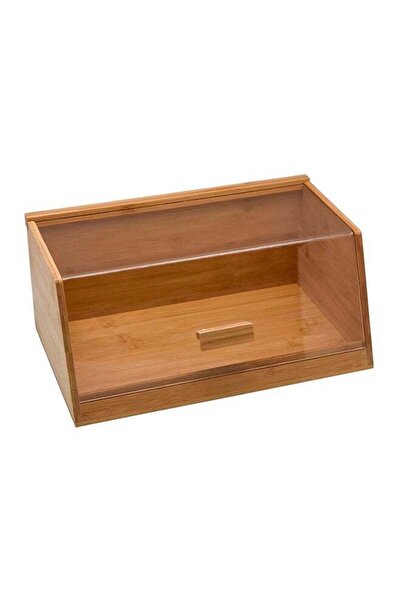 Bien Servi Bamboo Bread Bin with Acrylic Lid