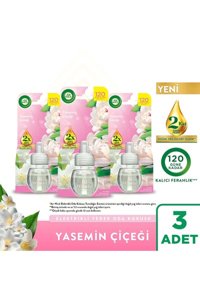 Air Wick Elektrikli Oda Kokusu Yedek Şişe Yasemin Çiçeği 3x19 ML