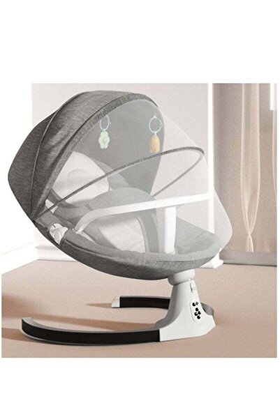 Arabest كرسي هزاز للأطفال، رمادي اللون، أرجوحة محمولة للأطفال الرضع، كهربائي،...