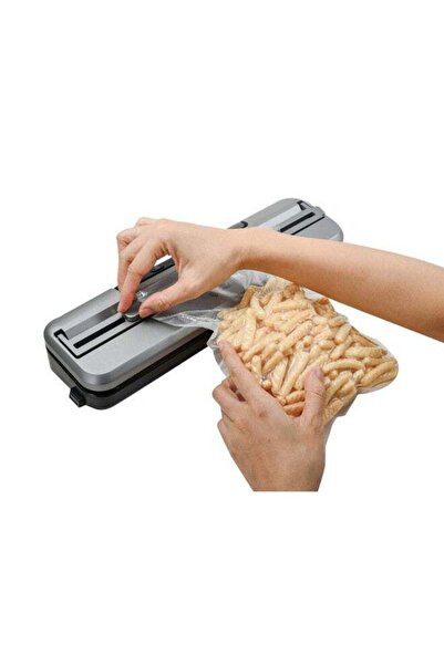 Generic جهاز تغليف بالتفريغ من سويس هوم، متين وعالي الجودة، فضي وأسود