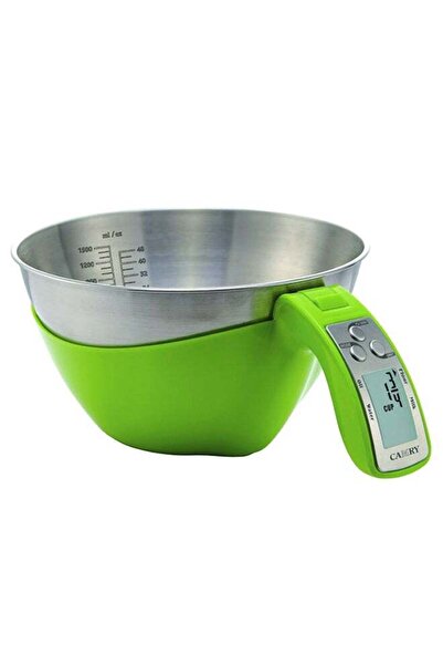 CAMRY Measuring Cup Kitchen Scale Silver/Green