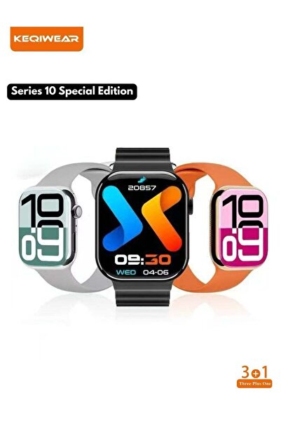 KEQIWEAR Kiqiwear KW 25 Max Watch Series 10 GPS 46mm Jet Black Aluminium Case