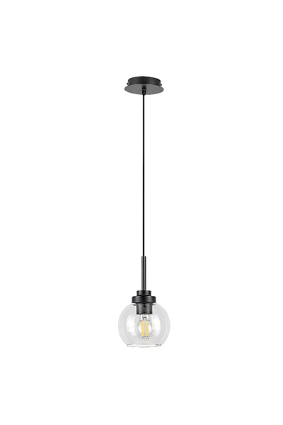 Rabalux Tirina pendant lamp, black metal, 1xE27