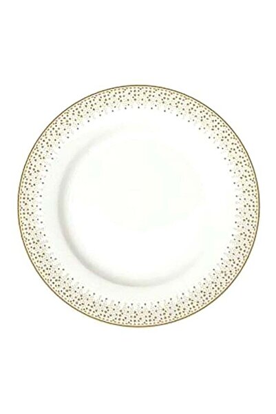 Generic Easy Life Festive Collection Porcelain Dinner Plate White and Gold 26...