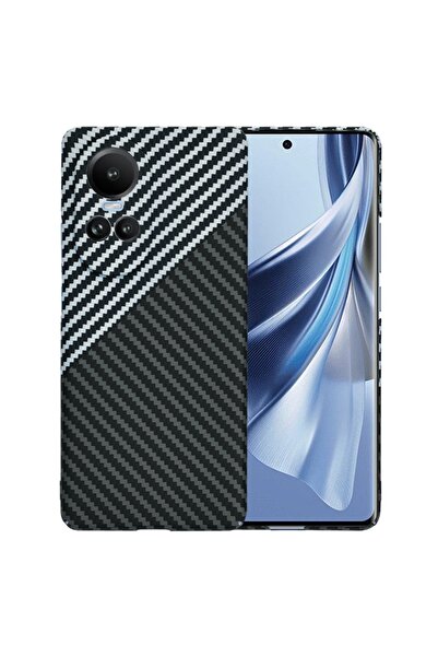 SKYDDAR INNOVATION Θήκη για Oppo Reno10 / Reno10 Pro, υφή άνθρακα, Carbonite ...