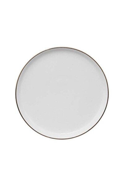 Secret de Gourmet Sublima Round Porcelain Dessert Plate White and Gold 20 cm
