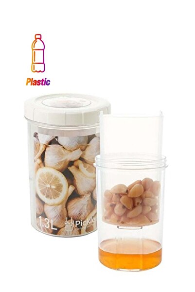 Lock & Lock Pickled Food Container Clear and White 1.3 L