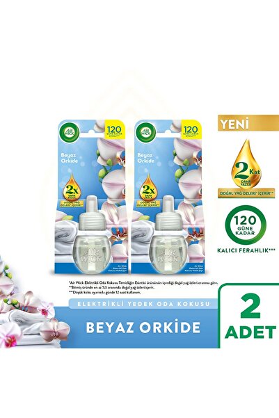 Air Wick Elektrikli Oda Kokusu Yedek Şişe Beyaz Orkide 2x19 ML
