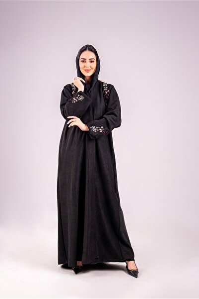 Abay عباية شتوية شمواه –لون أسود