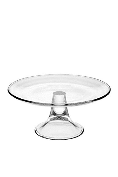 Vidivi Murano High Definition Glass Footed Cake Plate Crystal Clear 32 cm