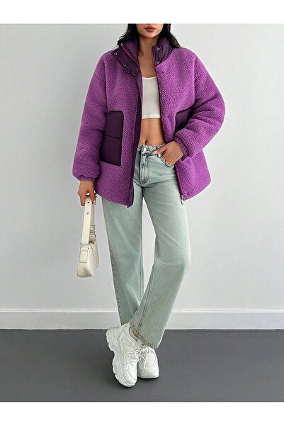 VEBRAWOUS Kıvırcık mont