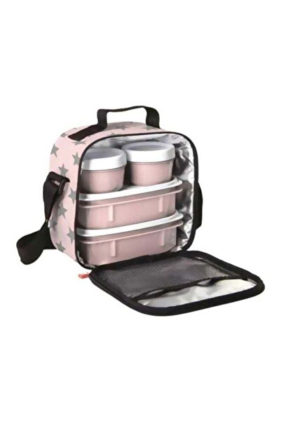 Tatay علبة غداء Urban Food SRP 3، لون وردي/أبيض، 22.5 × 10 × 22 سم