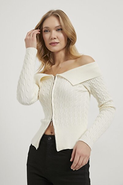 Arma Life Armalife 2933 Madonna Premium Women's Cardigan with Collar and Zipper