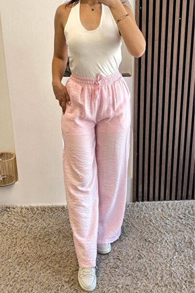 Noa&Noa Lined Wide Leg Trousers - Powder Pudra