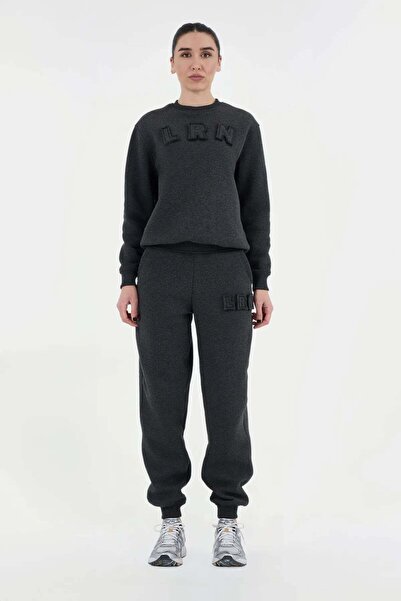Louren بنطلون رياضي LRN قصة فضفاضة - أنثراسايت