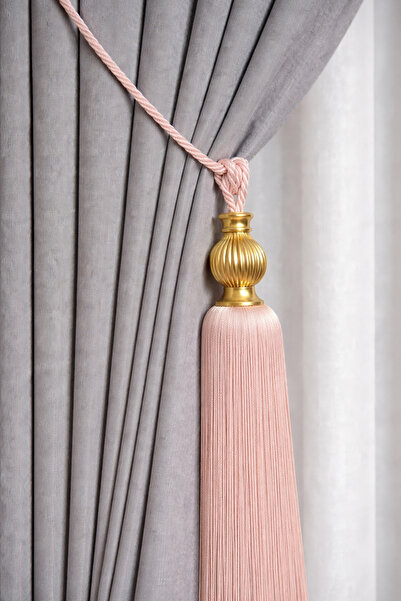 Cortibo Золотий кульковий стельовий бракольний аксесуар для збору штор Пудра