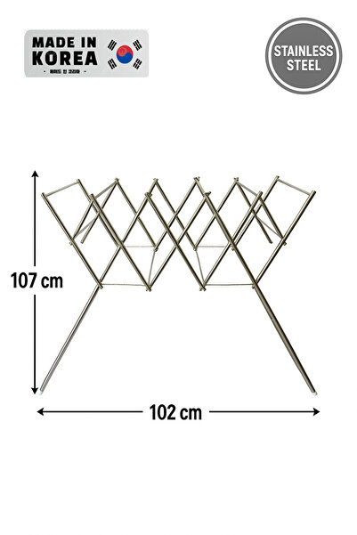 Kinox Korean expandable stainless steel clothes drying rack