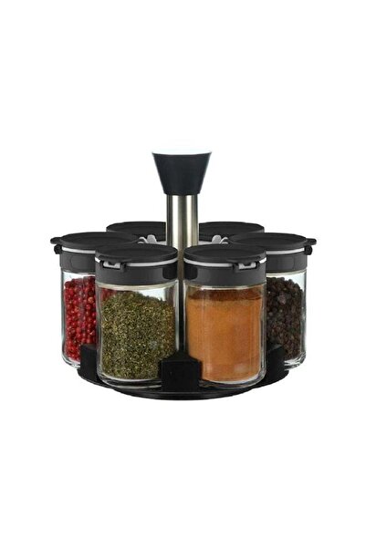 Elemental Kitchen 6-Jar Container Set with Rotating Rack