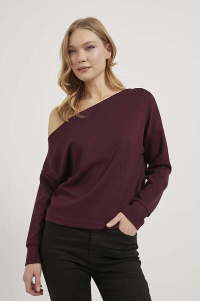 Arma Life ARMALIFE 1249 بلوزة نسائية فضفاضة بدون أكتاف