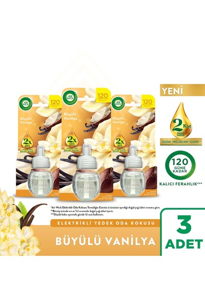 Air Wick Elektrikli Oda Kokusu Yedek Şişe Büyülü Vanilya 3x19 ML