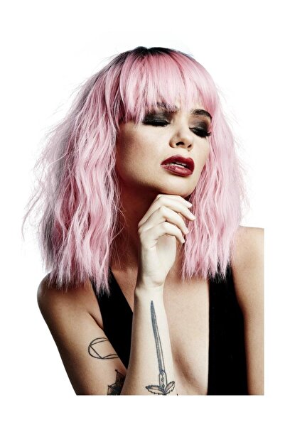 Smiffys Manic Panic professional pink and black wig