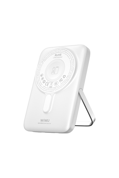 WIWU Wi-P077 Pionner Serisi Wireless Şarj ve PD 20W Hızlı Şarj Standlı Powerb...