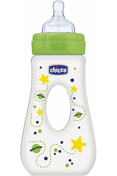 Chicco Wellbeing Strolling Baby Feeding Bottle 240ml – Fast Flow Silicone Nip...