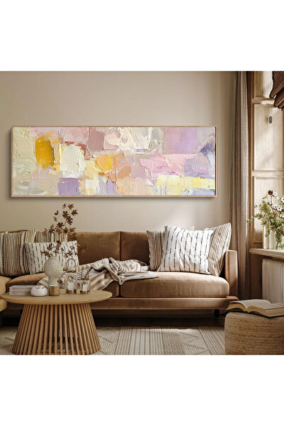 woodhomeworks Tek Parça Gerçek Ahşap Yatay Panorama Çerçeveli Tablo sanat