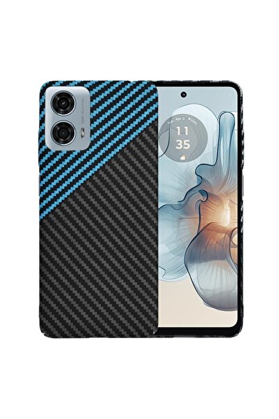 SKYDDAR INNOVATION Калъф за Motorola Moto G24 Power, карбонова текстура, Carb...