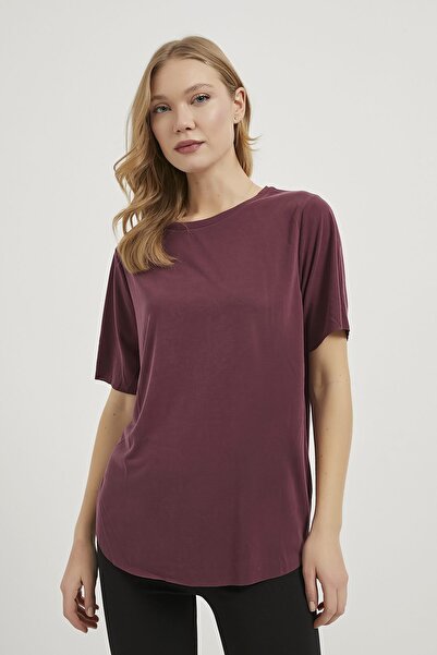 Arma Life Armalife 1624 Cycling Collar Loose Modal Women's T-Shirt