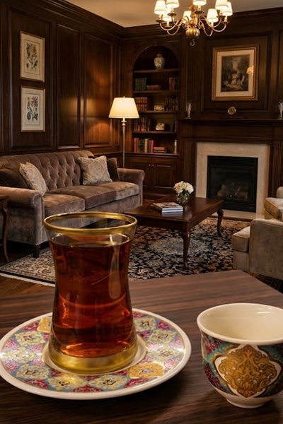 DECOSTYLE Hünkar 18-Piece Tea Set Tea and Mirra Set